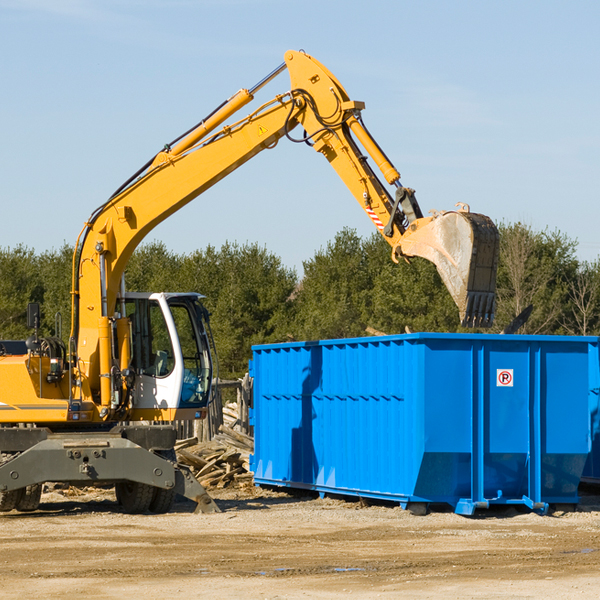 how does a residential dumpster rental service work in Caro